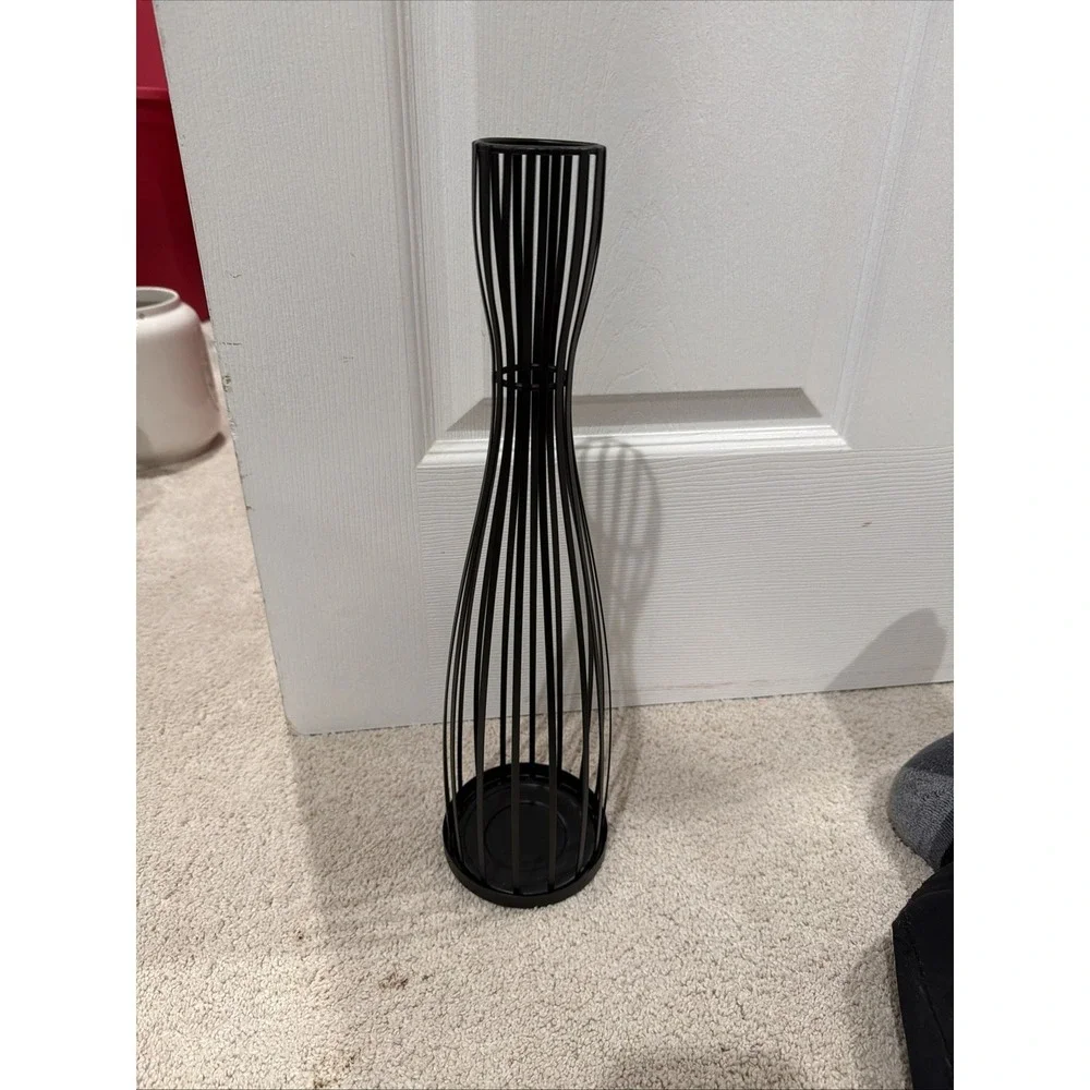 PartyLite Linear Lites Tall Pillar Candle Holder‎ 14 1/2
